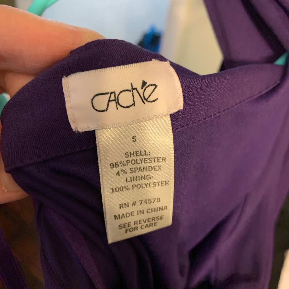 Cache Off The Shoulder Color Block Dress - image 1